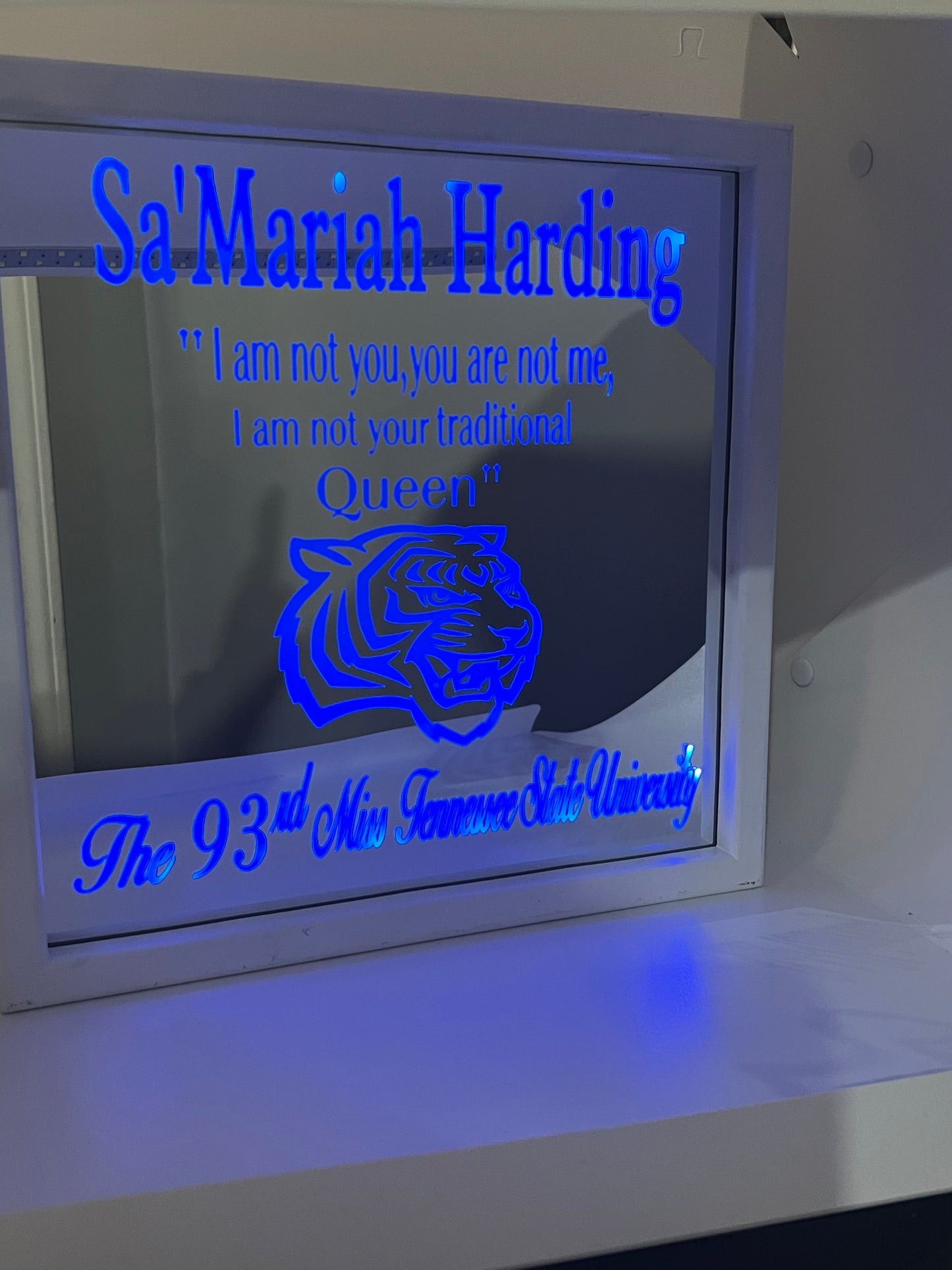 Custom Light Up Mirrored Shadow Boxes (12 inches x 12 inches)