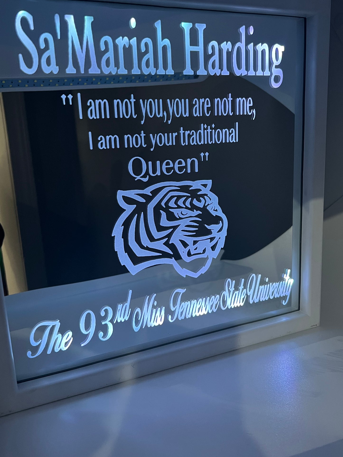 Custom Light Up Mirrored Shadow Boxes (12 inches x 12 inches)